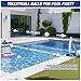 HYES 2-in-1 Pool Basketball Hoop and Volleyball Net, Pool Volleyball & Poolside Basketball Game Set for Inground Swimming Pool, Summer Outdoor Water Games Toys for Kids Teens Adults Family