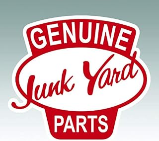 Genuine Junk Yard Parts - Color Sticker - Decal - Die Cut - Size: 4.00" x 2.57"