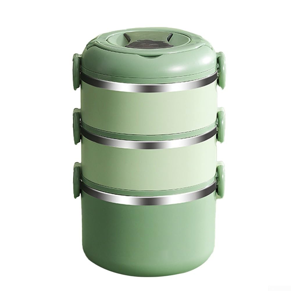 SPORTARC Boîte isotherme multicouche pour le stockage des aliments, matériau en acier inoxydable vert/blanc (L)