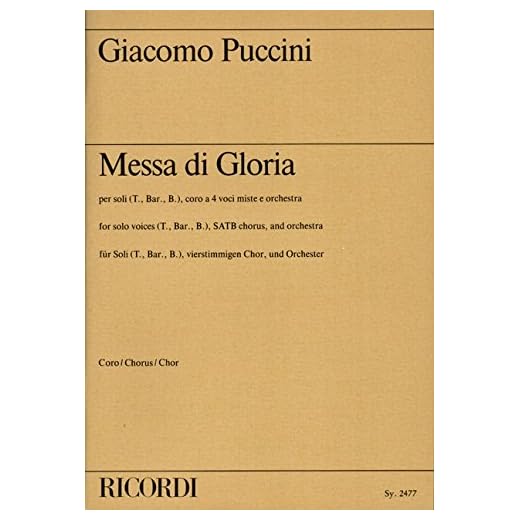 Giacomo puccini : messa di gloria - choeur mixte a cappella (CHANT)