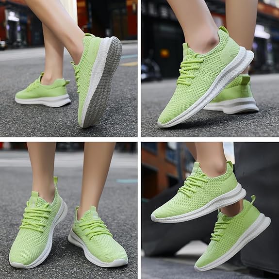 Image of Running Shoes for Women Slip On Tennis Walking Sneakers Sport Fashion Casual Workout Gym Athletic Hiking Nurse Non Slip Lightweight Breathable Trainers