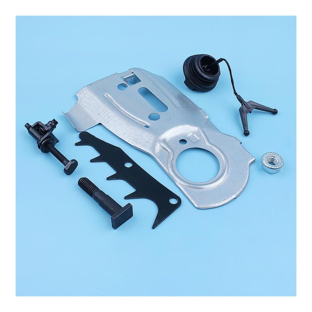 Kit di dadi for piastra guida barra tappo olio regolatore tendicatena adatto for motosega 350 345 340 2141 2145 2150 parte di ricambio