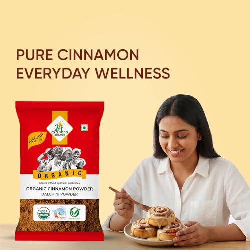 Image of 24 Mantra Organic Cassia Powder /Dalchini Powder- 100gms | Pack of 1 | 100% Organic | Chemical Free & Pesticides Free | Unadulterated
