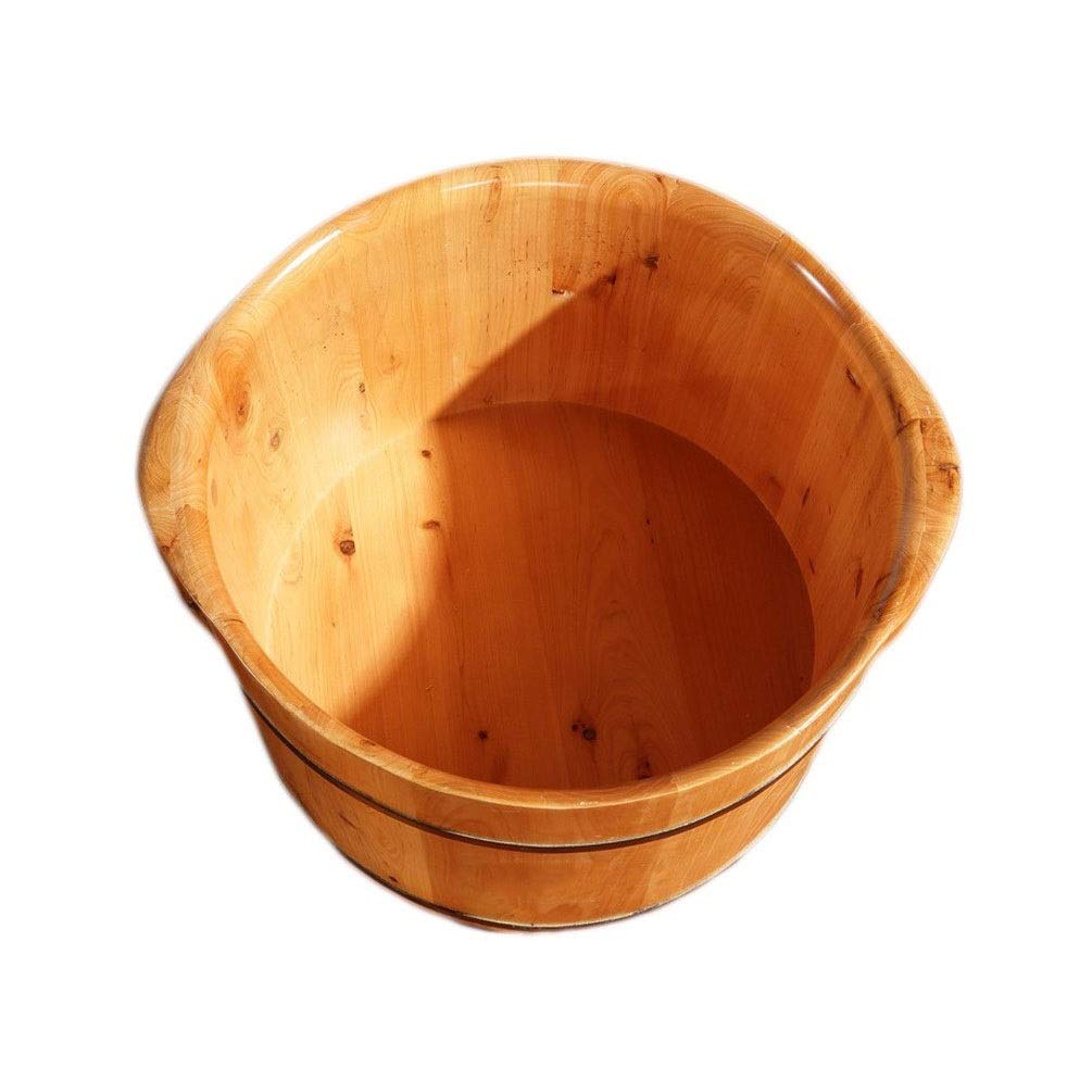 Secchio per pediluvio in legno Secchio per immersione dei piedi, pediluvio per piedi in ammollo, vasca idromassaggio per pediluvio, secchio in legno per pedicure, lavabo per pedicure per adulti
