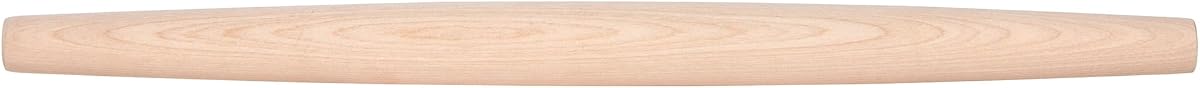 Rodillo cónico francés, pasador de madera para hornear, 20,5" x 1,5" | El rodillo francés de arce sin mango ofrece un control preciso de la palma para enrollar pasteles y masas delicadas
