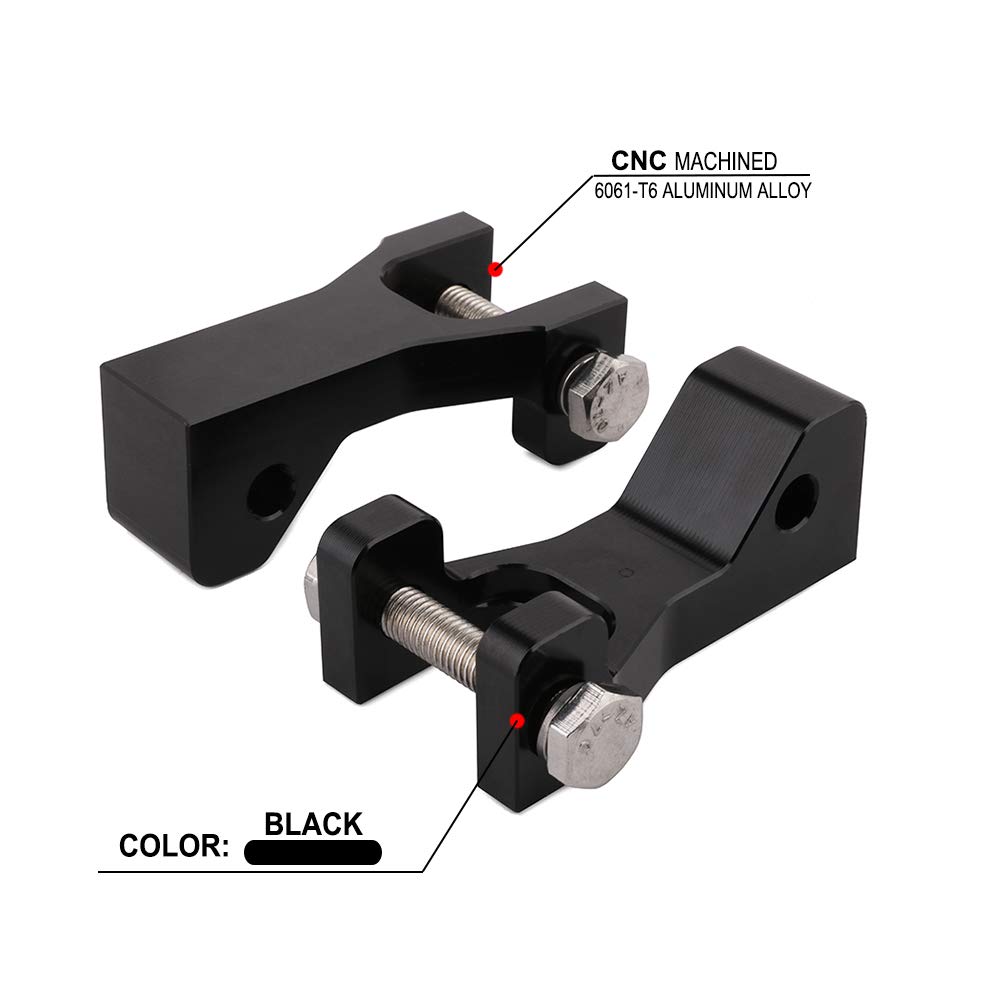 AnXin Kit de descenso delantero, kit de bloque de descenso delantero y trasero ajustable para motocicleta ARCTIC CAT DVX 400 KFX 400 LT Z400