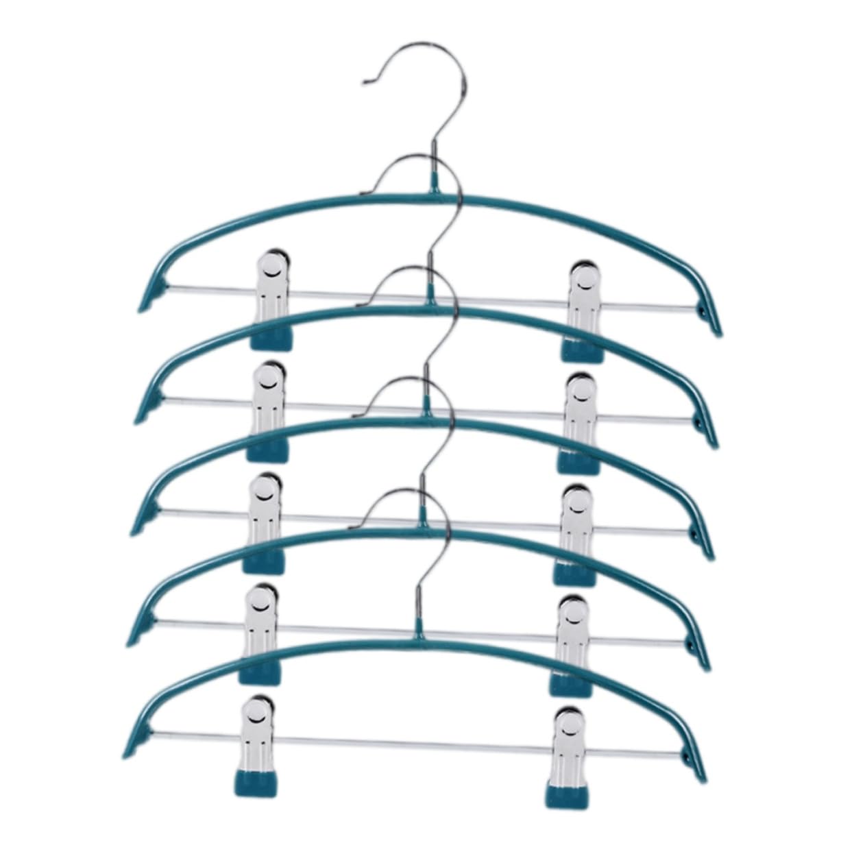 Porte-vêtements antidérapant Gatuida demi-cercle avec pinces lot de 5 pièces