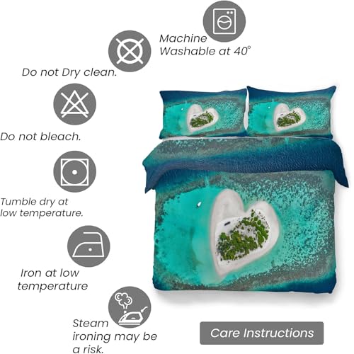 Housse de couette 200x200 océan avec fermeture éclair pratique - 7
