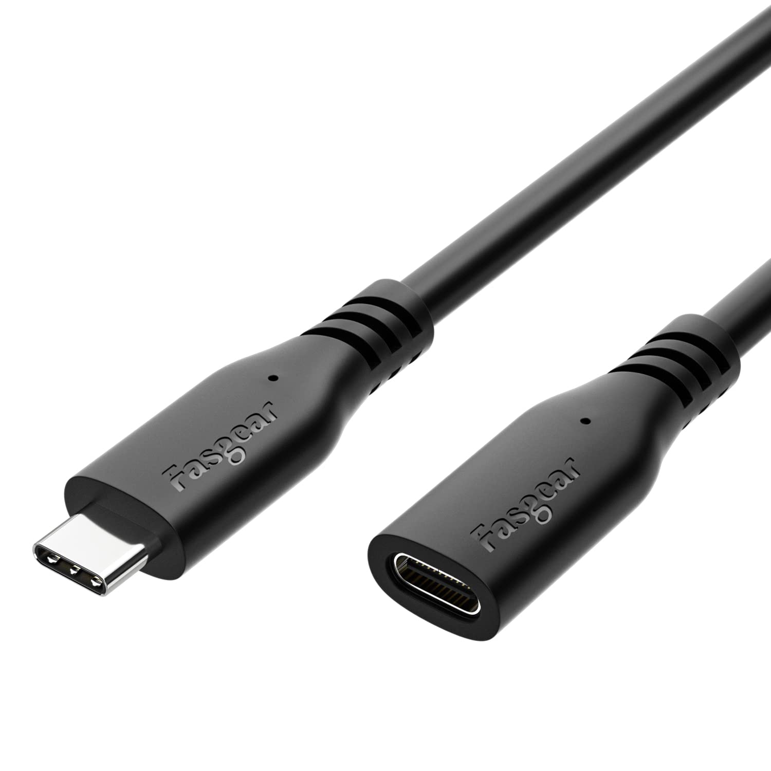 Fasgear USB C Extension Cables 4.9ft, 1 Pack USB C 3.2 Type C Male to Female 10Gbps Extender Cords 4K Video Output Compatible for Thunderbolt 3/4, M1 Mac-Book Pro, i-Pad Pro, HP Laptop,PS VR2 (1.5m)
