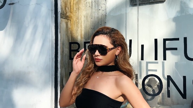 Amazon.com: FEISEDY Sunglasses Women Oversized One Piece Frame