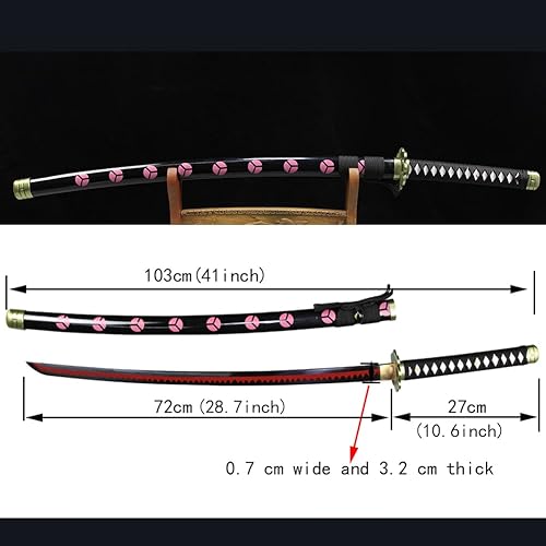 Miniatura 2 de Espadas Zoro de espada completa Espada fantasma de Sauron utilizada en el anime Espada de Demon Slayer de una pieza, espada Katana Real Samurai