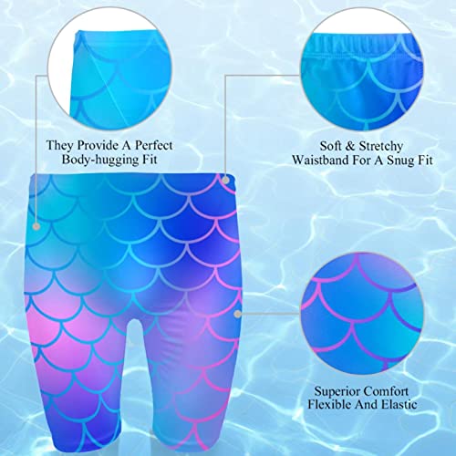 Bañadores ajustados de sirena para entrenar en la piscina y disfrutar el verano en el mar 2