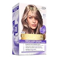 L'Oreal Paris Excellence Cool Crème Hair Colour with Pro-Keratin 8.11 Ultra Ash Light Blonde