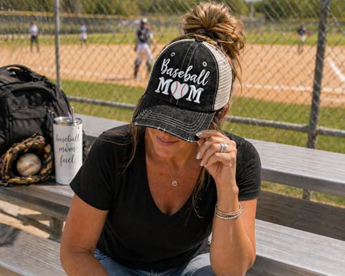 Gorra Baseball Mom Gris Oscuro para Mujer miniatura 4