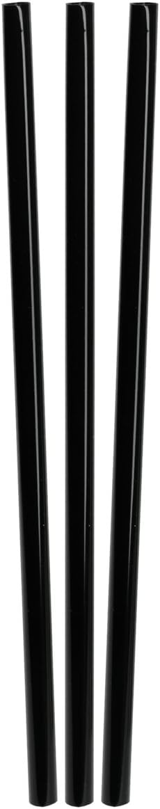 Decor Service Straw (Corn Organic Plastic 16 x 0.6 cm Black