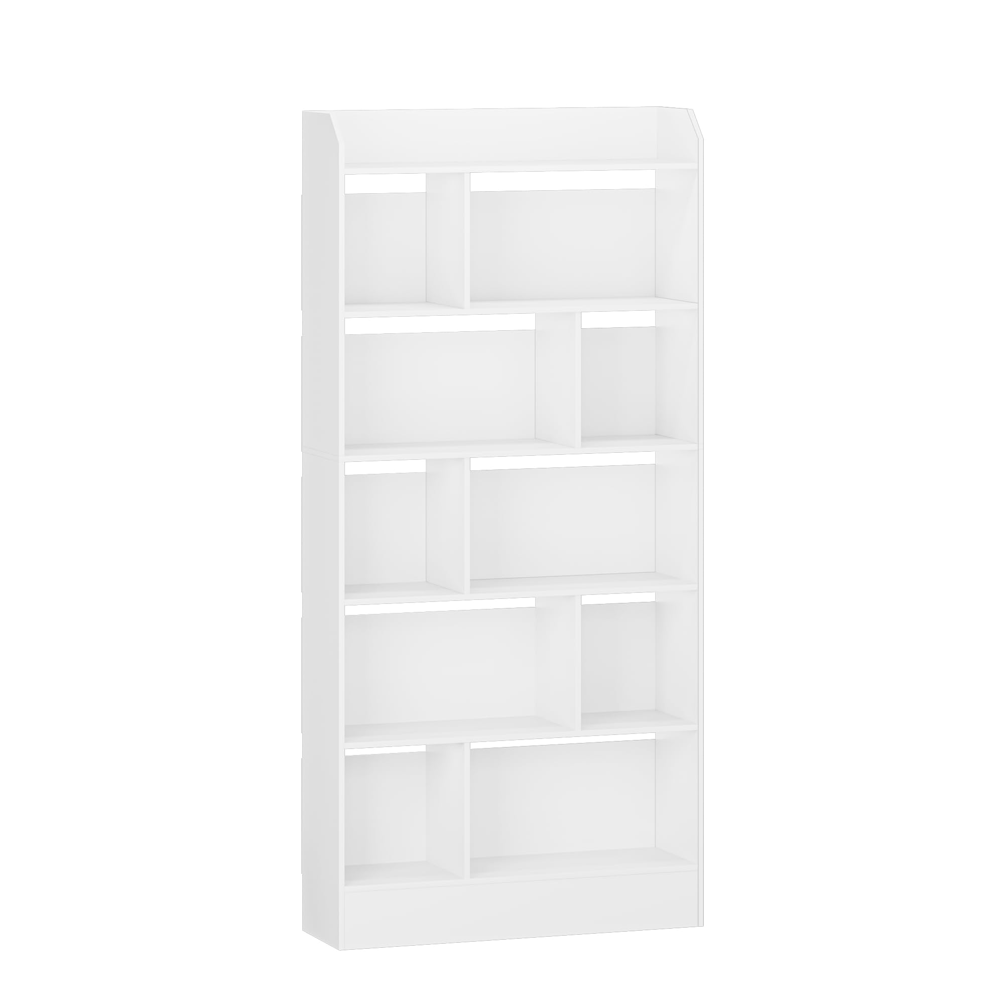 Hzuaneri Libreria de 6 Niveles, Estanteria para Libros de 10 Cubos, 24 x 80 x 170 cm, para Oficina, Salón, Estudio, Blanco BC22803X