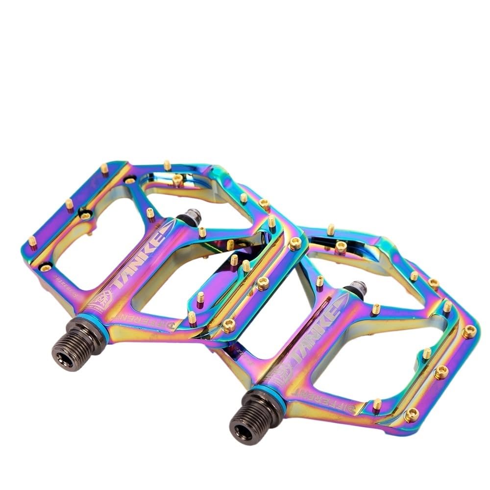 Bike Pedals Pedals MTB Aluminum Alloy Non-slip Bicycle Pedal Bicycle Pedal Bicycle Pedal Mtb Pedals (Color : Colorful)