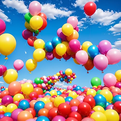 Image of 1500 Pack Balloons 15 Kinds Colors 12 inch Rainbow Latex Party Balloon Bulk for Various Party Events Decorations