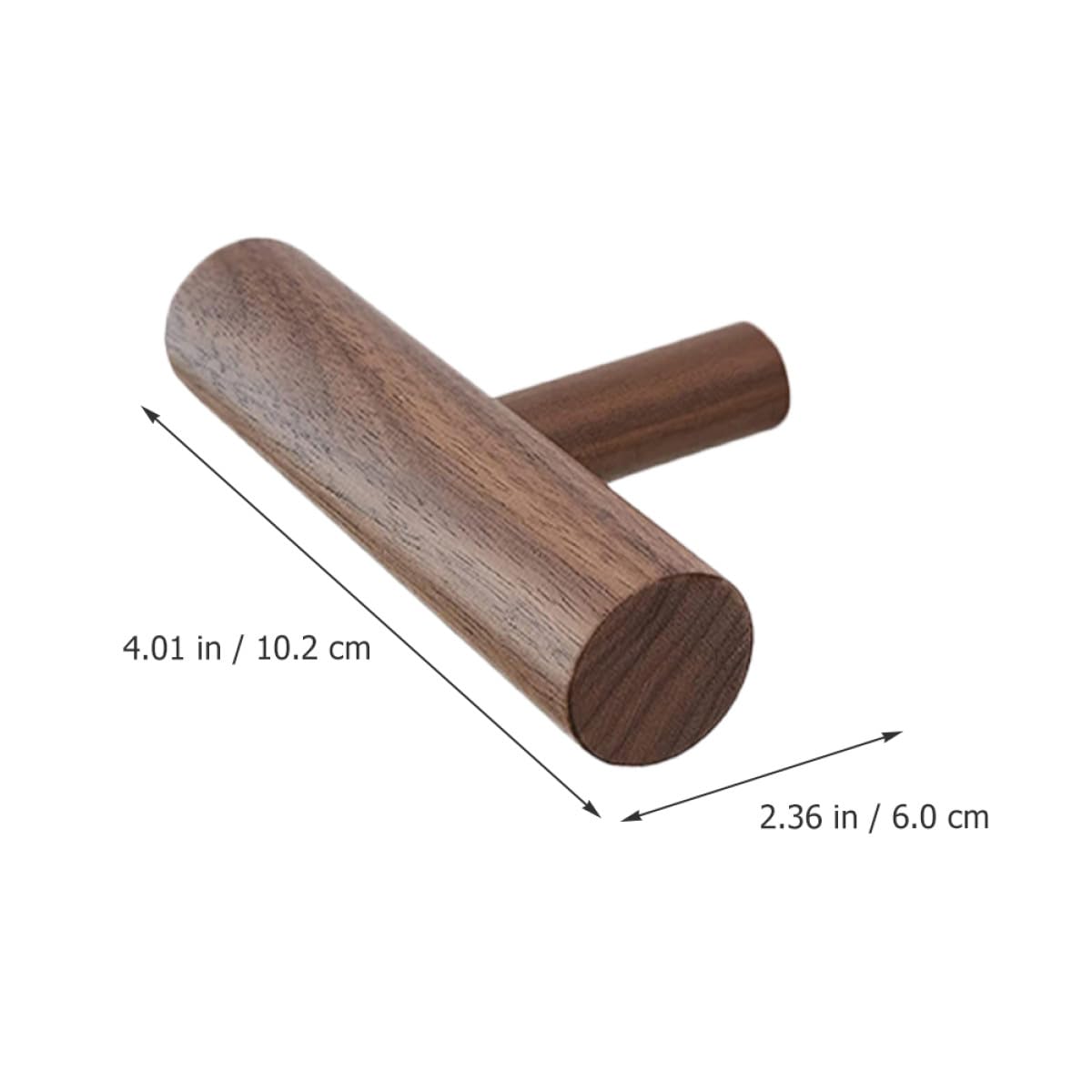 Ganchos de Pared Rústicos 4 Piezas de Madera para Toallas y Abrigos Multifuncionales Alta Capacidad de Carga para Baño y Dormitorio