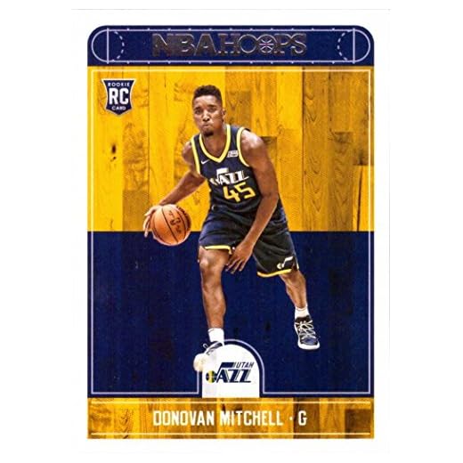 2017-18 Panini NBA Hoops Basketball #263 Donovan Mitchell Rookie Card