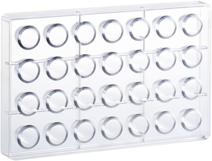 Martellato MA1044 Polycarbonate Mold with 28 Rocket Cavities 23mm Diameter x 29 mm High