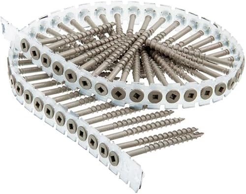 Duraspin No. 8 Sizes X 2-1/2 in. L Square Flat Head Exterior Screws 1000 pk