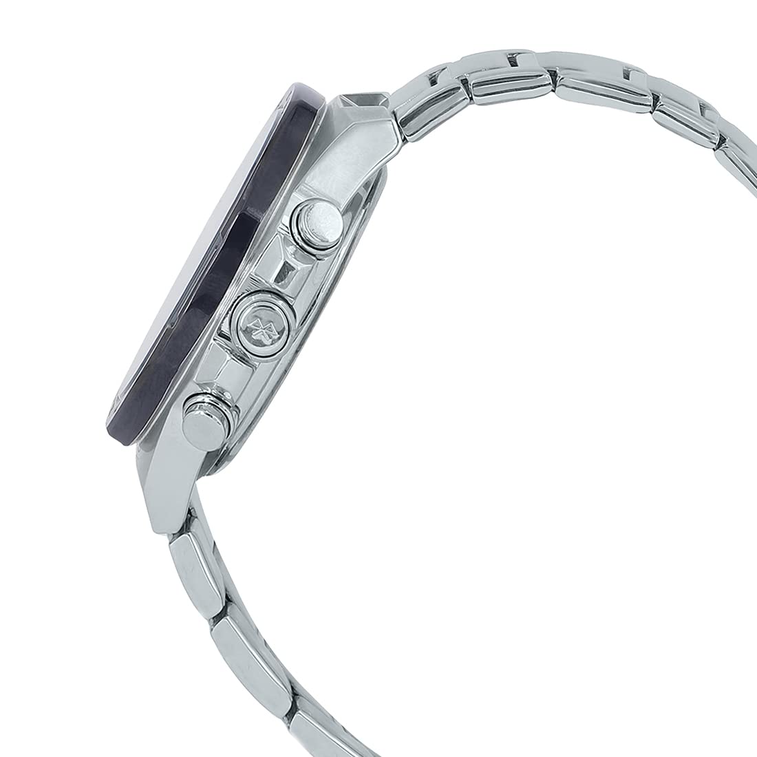 Lato view of the Casio Edifice ECB-950DB-2ADF watch showing the buttons on the right side.