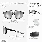 Julbo Damskie i męskie okulary przeciwsłoneczne FURY rower, miętowy/jasnoszary/różowy, jeden rozmiar