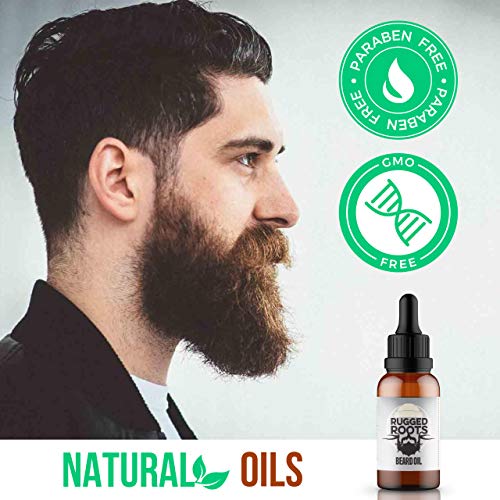 Rugged Roots Beard Oil And Conditioner Natural Beard Care Made With Tobacco Vanilla Scented Premium Oils- Softens Beard And Promotes Healthy Beard Growth-Small Gift For Men, Perfect Stocking Stuffer #TOP5