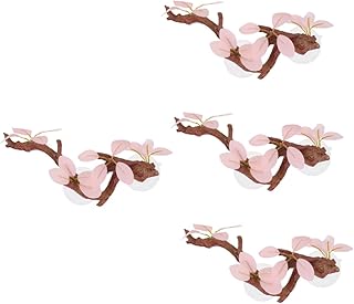 NOLITOY 4 Pçs Ramos De Resina Simulados Ramos Artificiais Recipiente De Terrário Acessórios De Tanque De Lagarto Réptil Ramo De Escalada Plantas De Répteis Tanque De Peixes Planta De