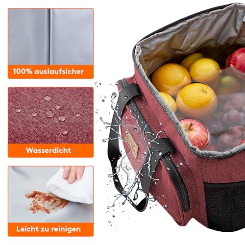 Lifewit Kühltasche klein, Isolierte Cooler Bag, Lunchtasche 15L 24 Dosen – Ansicht 5