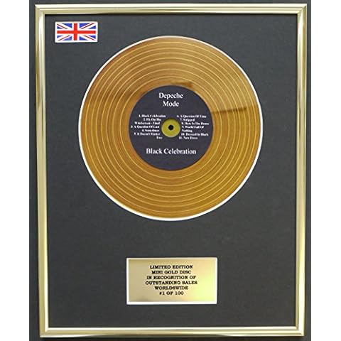 Depeche Mode Limited Edition Mini Gold Disc Display Cover