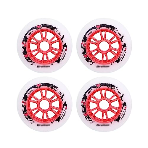 Inline Skate Rollen 4er-Pack 85A 90 mm/100 mm/110 mm/125 mm Inline-Skate-Räder, Rennräder, professionelle Rollschuh-Wettbewerbsräder, Ersatzräder, 110 mm Inline Skate Rollen 4er-Pack 85A 90 mm/100 mm/110 mm/125 mm Inline-Skate-Räder, Rennräder, professionelle Rollschuh-Wettbewerbsräder, Ersatzräder, 110 mm