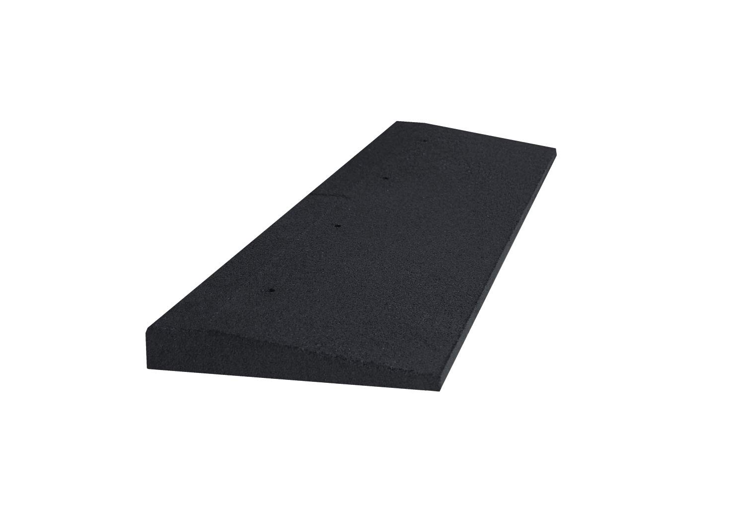 RO-FLEX Rampa in gomma da 70 mm di altezza, rampa per marciapiedi, rampa di carico (nero)