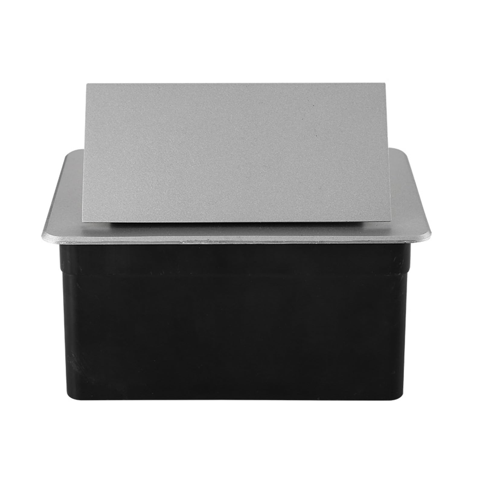 Multipresa 2 Posti, 16A 110 240V Ignifugo Ciabatta Elettrica, IP40 Impermeabile Multipresa da Scrivania per Centro Commerciale, Casa, Ufficio, Alberghi, Scuole (Argento)