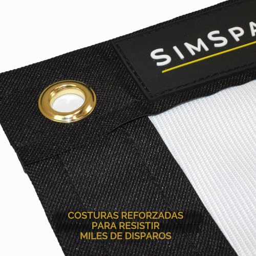 Miniatura 3 de Simspace Elite Impact Screen - Pantalla De Proyector Premium Para Simulador De Golf Para El Hogar, Construcción De Una Sola Capa, Pantalla De Impacto De Golf Duradera, Costuras Reforzadas, 3 X 3