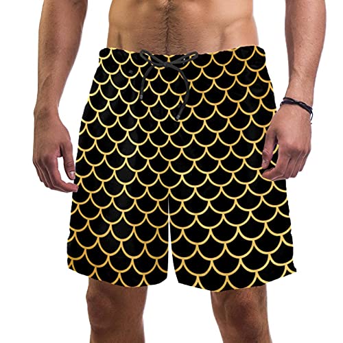Short de bain pour homme sans irritation doublure maille écailles de poisson L