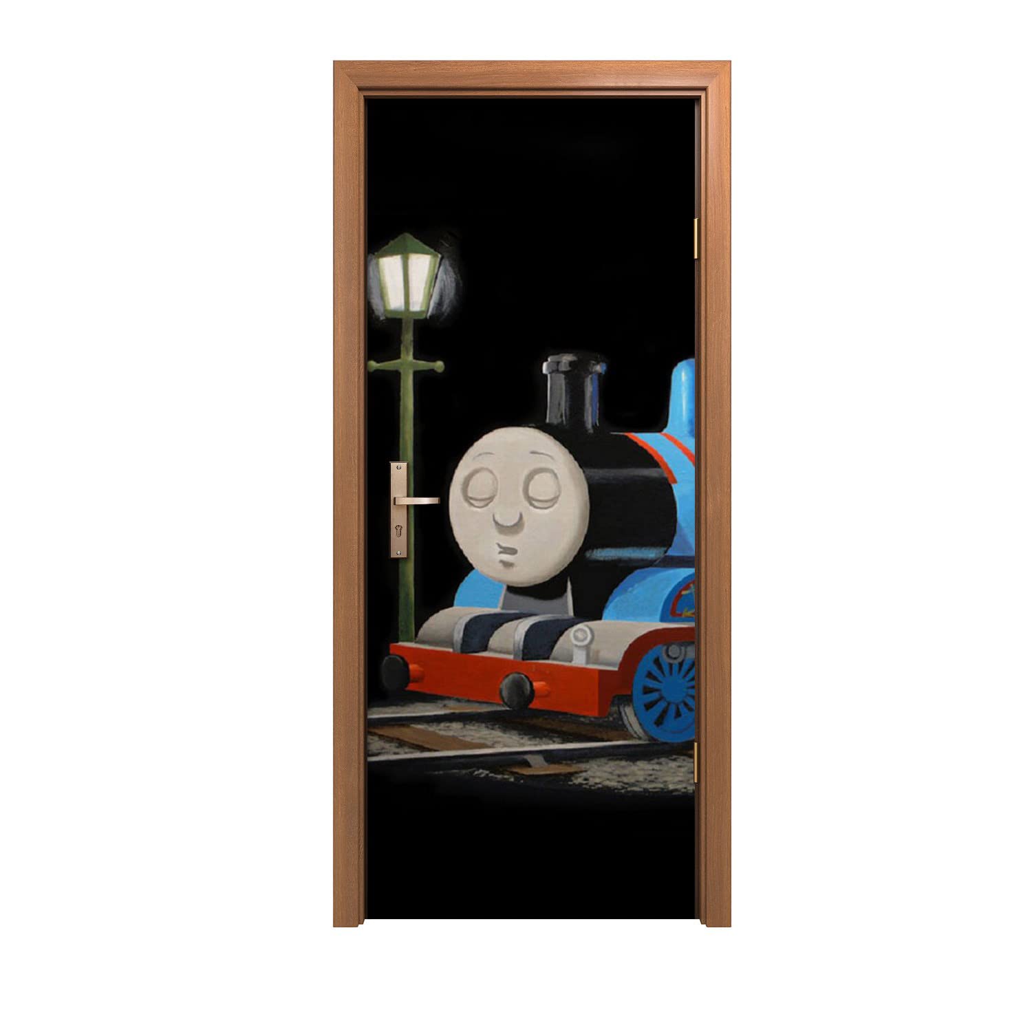 Autocollant de porte design Banksy pour créer un salon moderne et industriel unique