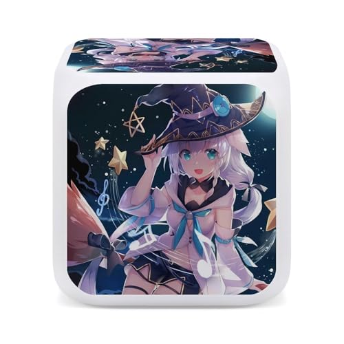 白上 フブキ86目覚まし時計 置き時計 多機能 時間と温度の二重表示 電池式 学生 寝室やオフィスに最適