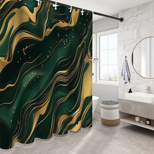 Rideau de douche tourbillon de marbre 150x180cm lavable