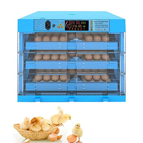ZFF 196 Digital Eggs Incubator Automatic Turning Temperature Humidity Control Large Farm Poultry Hatcher For Chicken Duck Dove Quail