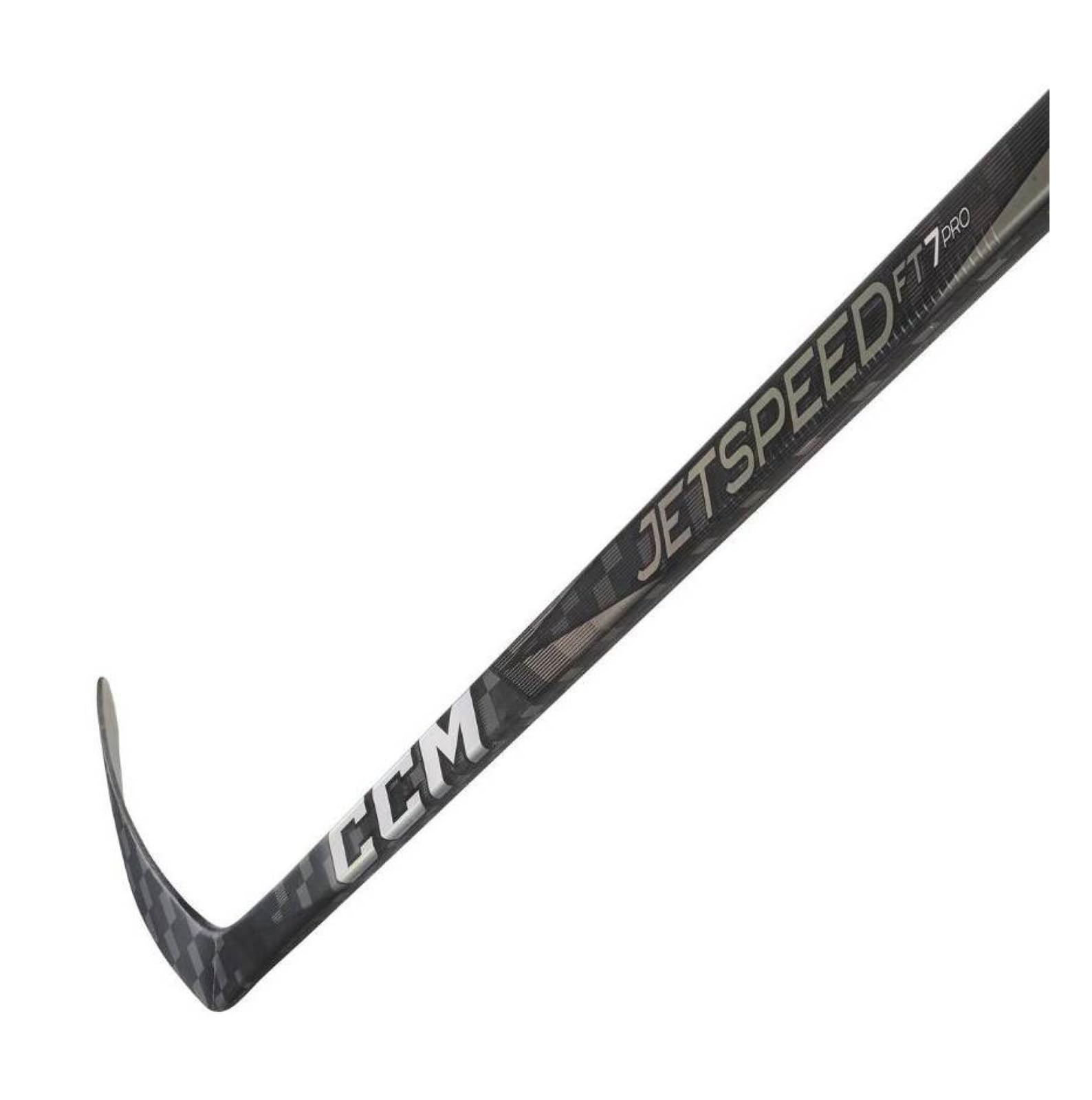 CCM JetSpeed FT7 PRO Senior Custom Crosse de hockey sur glace Chromé