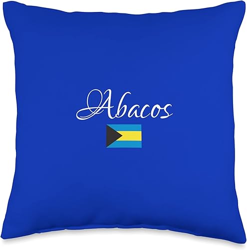 Miniatura 4 de KULAWIND Abacos, National Flag of The Bahamas Throw Pillow, 18x18, Multicolor