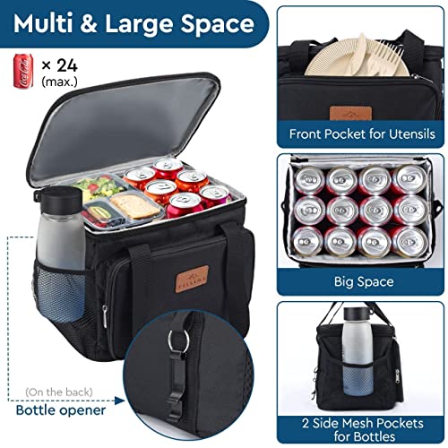 Filligs Insulate Lunch Bag For Women/Men - 24-Can Cooling Thermal Lunch Food Box With Removable Shoulder Strap With Side Pockets - Leakproof Cooler Tote Bag - Loncheras Para Hombres De Trabajo #TOP4