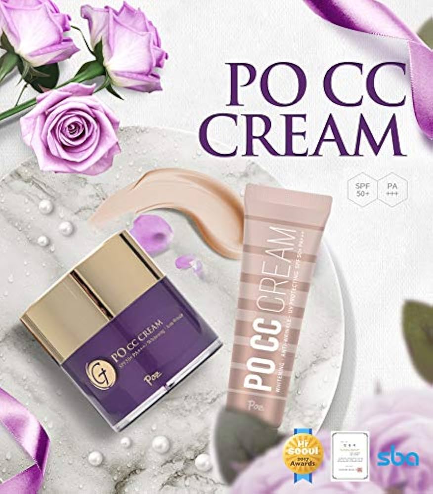 【 未使用品 】Pearl CC Cream SPF38 / PA+++ 80g Amazon.com : Po CC Cream Triple ingredients (titanium