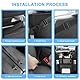 Adiwo Auto Organizer Zwischen Vordersitzen, Auto Netztaschen Handtaschenhalter Auto Aufbewahrungstasche Multifunktionales Große Auto Rücksitz Organizer Haustier Kinder Barriere Autonetz Tasche Schwarz