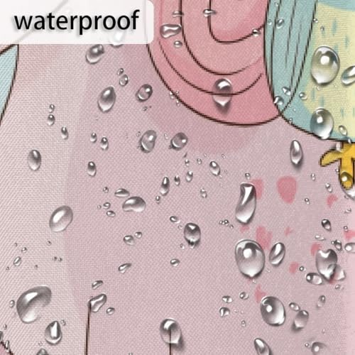 Rideau de douche imperméable anti éclaboussures grand format polyester - 6