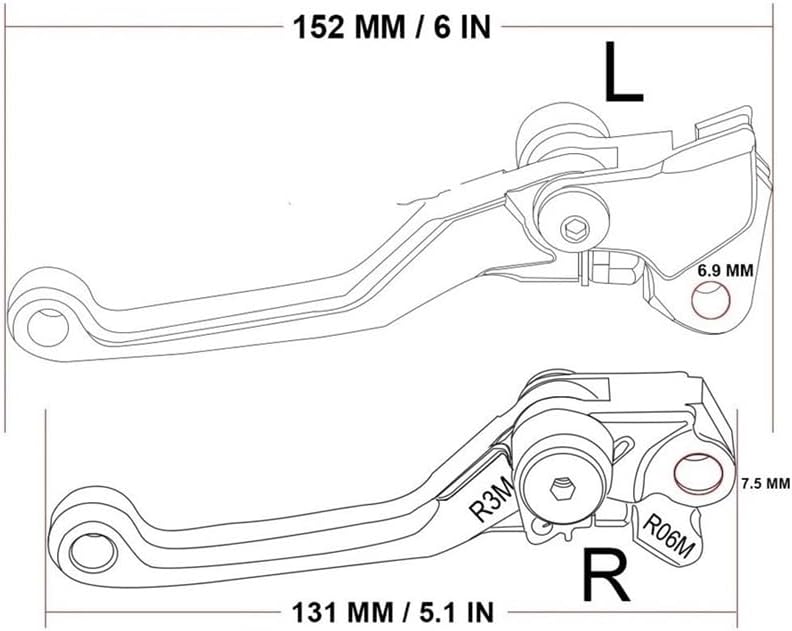 Clutch Brake Lever for Su&zuki RMZ 450 2007-2018 2015 2016 2017 CNC Motorcycle Dirtbike Dirt Pit Bike Motocross Pivot Brake Clutch Levers