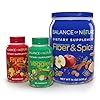 Balance of Nature Whole Health System – Whole Food Fruits & Veggies and Fiber & Spice Supplements – 30 Servings Each