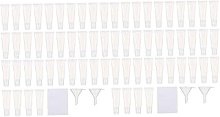 FOMIYES 100 Peças Mangueira De Batom Recipiente Transparente Brilho Labial Recipiente De Brilho Labial Recipiente De Bálsamo Labial Espremer Tubos Vazios Brilho Labial Tubos Vazios Tubos
